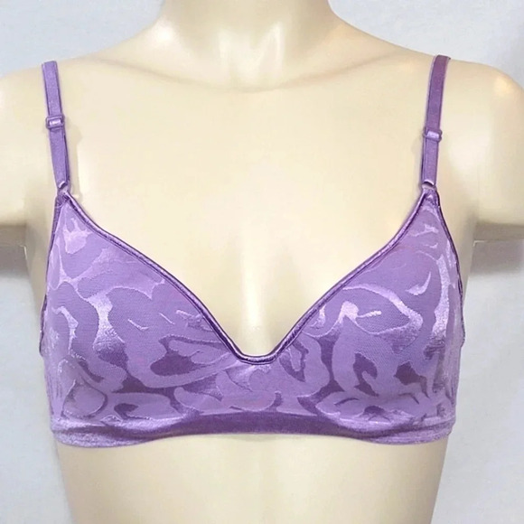 Vanity Fair 75248 Light Allure Demi Contour Jacquard Hidden Underwire Bra 34A Pu - Picture 1 of 3